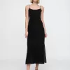 Återvunnen Velvet Maxi Slip Dress