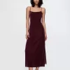 Återvunnen Velvet Maxi Slip Dress
