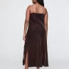 Återvunnen Velvet Maxi Slip Dress