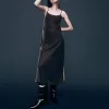 Återvunnen Velvet Maxi Slip Dress