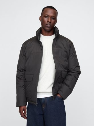 Återvunnen modern pufferjacka