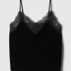 Återvunnen sammetsspets-trim Cami