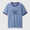 Atletisk logotyp grafisk T-shirt