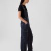 Avslappnad Denim Cargo Overall