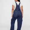 Avslappnad Denim Cargo Overall