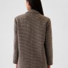 Avslappnad Houndstooth Blazer