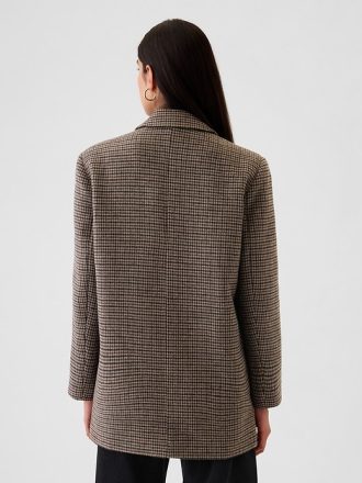Avslappnad Houndstooth Blazer
