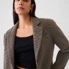 Avslappnad Houndstooth Blazer