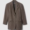 Avslappnad Houndstooth Blazer