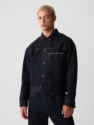 Avslappnad Selvedge Denim Icon Jacka