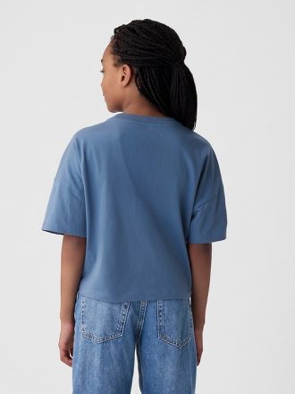 Avslappnad grafisk T-shirt för barn
