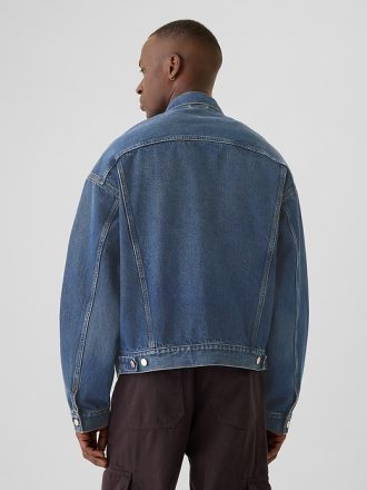 Avslappnad ikon jeansjacka