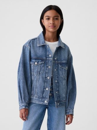 Avslappnad jeansjacka för barn