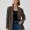 Avslappnad pläd blazer
