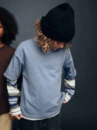 Avslappnad tungvikts T-shirt för barn
