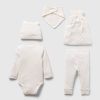 Baby 100 % ekologisk bomull 5-delad presentset