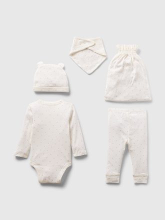 Baby 100 % ekologisk bomull 5-delad presentset