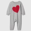 Baby Bear Heart Sweater One-Piece