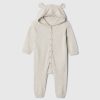 Baby Bear Hooded Footless One-Piece