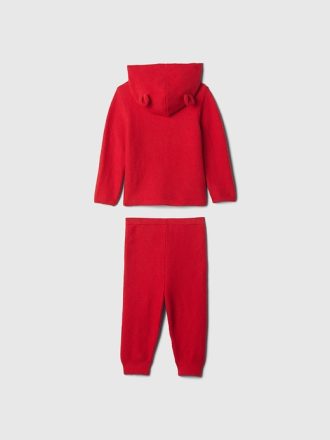 Baby CashSoft Bear Hoodie Outfit Set