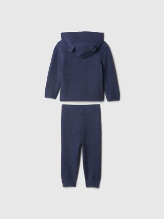 Baby CashSoft Bear Hoodie Outfit Set