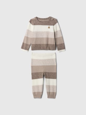 Baby CashSoft Randig tröja Set