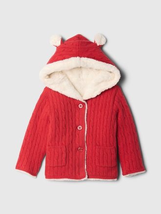 Baby CashSoft Sherpa-fodrad kofta