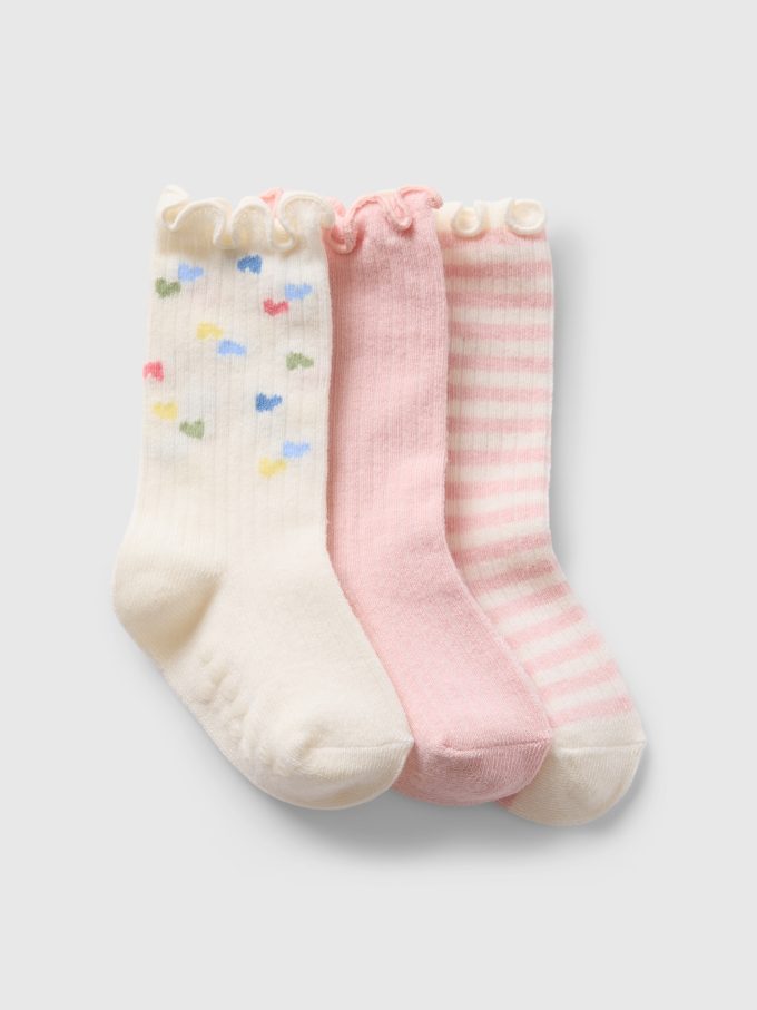 Baby First Favorites Organic Cotton Crew Socks (3-pack) Baby First Favorites Organic Cotton Crew Socks (3-pack)