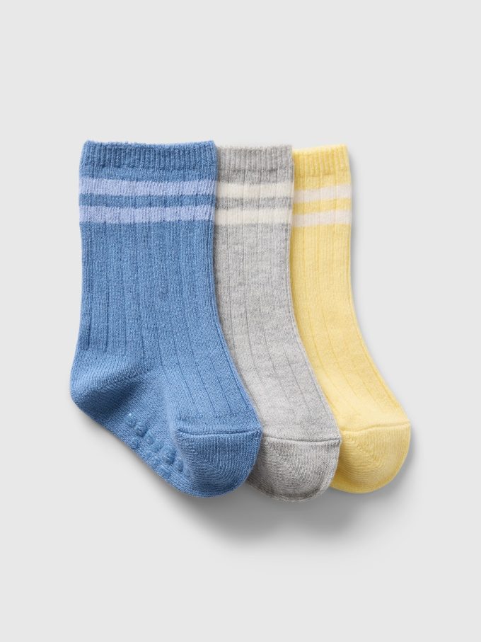 Baby First Favorites Organic Cotton Crew Socks (3-pack) Baby First Favorites Organic Cotton Crew Socks (3-pack)