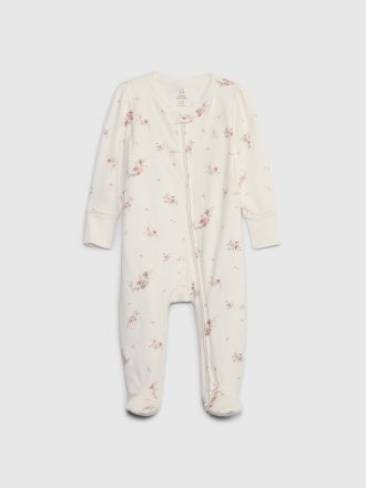 Baby First Favorites Organisk CloudCotton Footed One-Piece