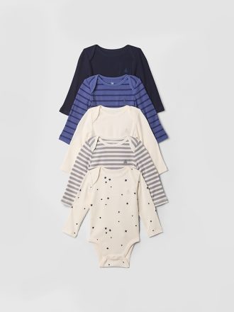 Baby First Favorites Rib Bodysuit (5-pack)