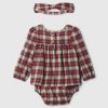 Baby Flanell Bodysuit Klänning Set Baby Flanell Bodysuit Klänning Set
