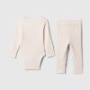 Baby Grow-With Me Rib Outfit Set Baby Grow-With Me Rib Outfit Set