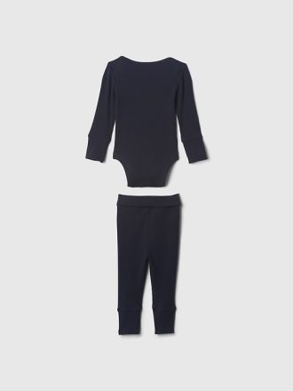 Baby Grow-With Me Rib Outfit Set