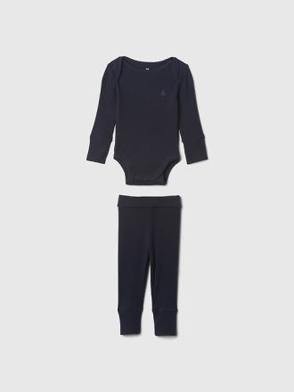 Baby Grow-With Me Rib Outfit Set