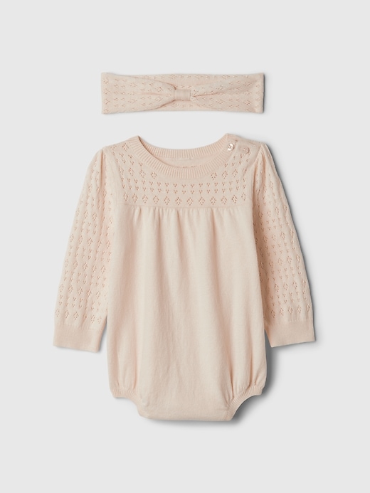Baby Pointelle Sweater Bodysuit Set Baby Pointelle Sweater Bodysuit Set
