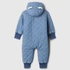 Baby Quiltad Cozy Chambray One-Piece Baby Quiltad Cozy Chambray One-Piece