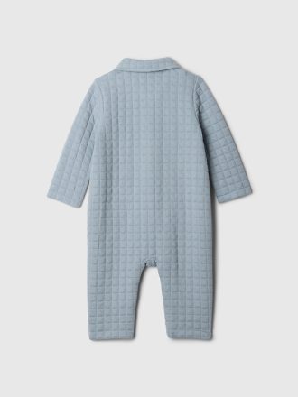 Baby Quiltad Jacquard One-Piece