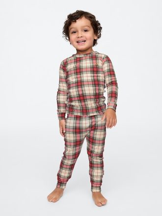 Baby & Småbarn Organisk Borstad bomull Holiday PJ Set