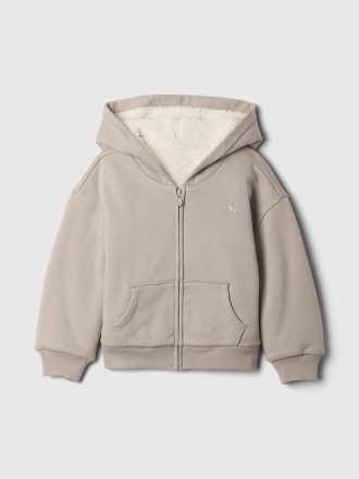 Baby & Toddler Mysig vintage mjuk hoodie med dragkedja
