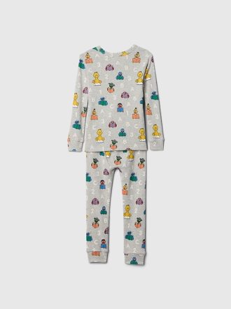 Baby & Toddler Sesam Street Organisk Borstad bomull PJ Set