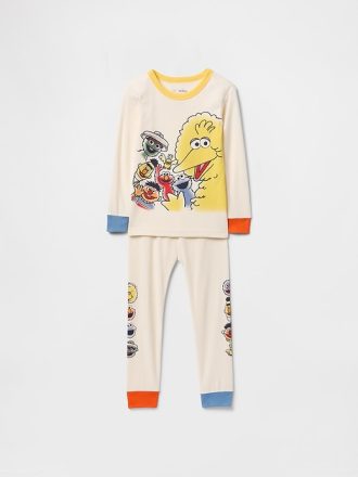 Baby & Toddler Sesam Street Organisk Borstad bomull PJ Set