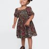 Baby & Blommig klänning med smock för småbarn Baby & Blommig klänning med smock för småbarn