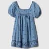 Baby & Broderad denimklänning för småbarn