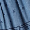 Baby & Broderad denimklänning för småbarn