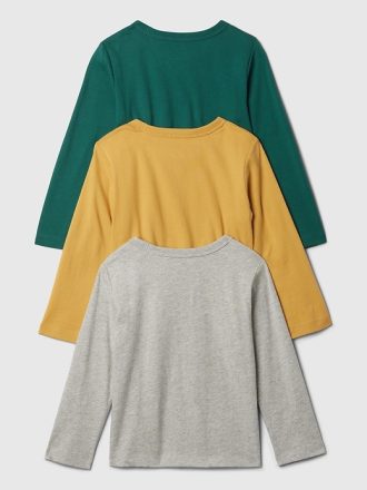 Baby & Ekologisk bomullsblandning för småbarn & Matcha Dino Grafisk T-shirt (3-pack)