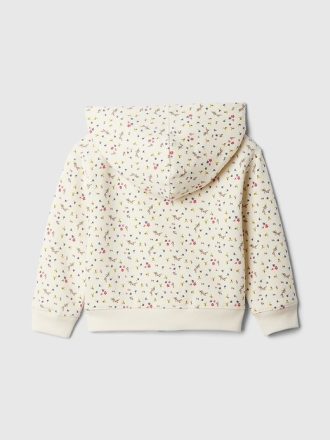 Baby & Hoodie med dragkedja för småbarn i vintage mjuk logotyp