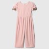 Baby & Jumpsuit för småbarn i velour med rosett Baby & Jumpsuit för småbarn i velour med rosett