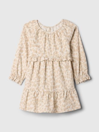 Baby & Leopard Corduroy-klänning i nivåer för småbarn