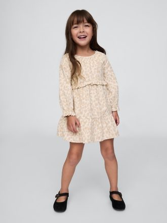 Baby & Leopard Corduroy-klänning i nivåer för småbarn